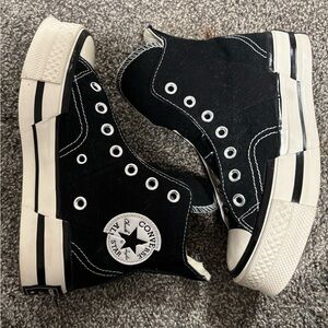 Converse Kids Black and White High-Top Sneakers
